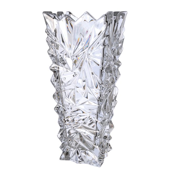 Crystal Vase Glacier, H30cm, D14.5x11.5cm