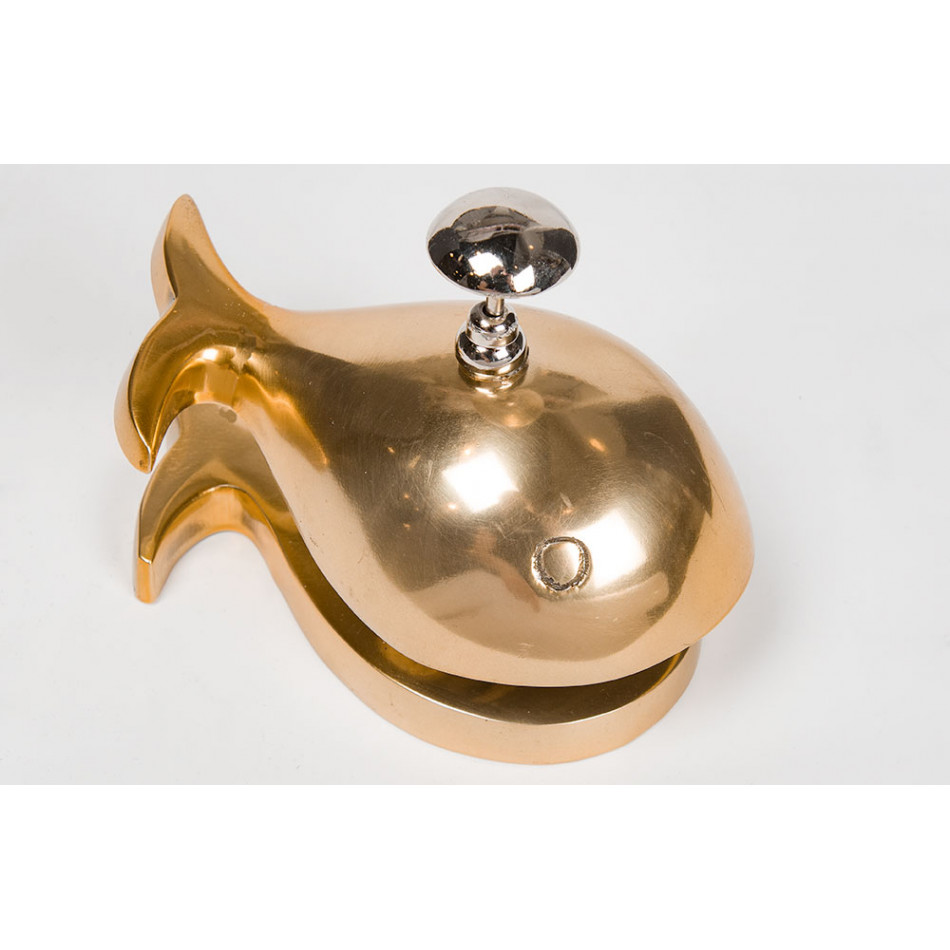 Table bell Fish, aluminium, 13x8x8.5cm