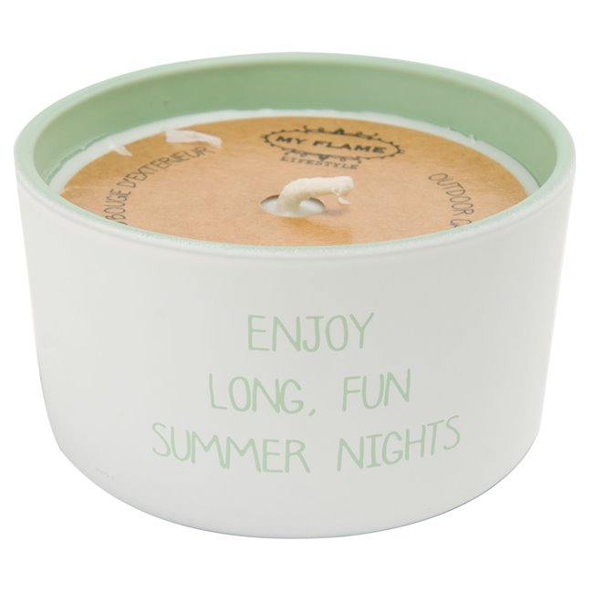 Уличная свеча Enjoy long fun summer, H5xD9cm