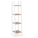 Shelf Harvik, white/oak color, MDF/steel, H148x34x32cm