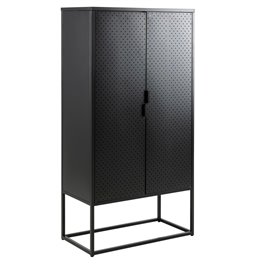 Шкаф Acevton, чёрный, H150x80x40см 