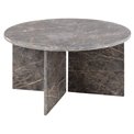 Coffee table Avega, grey marble, H42xD90cm 