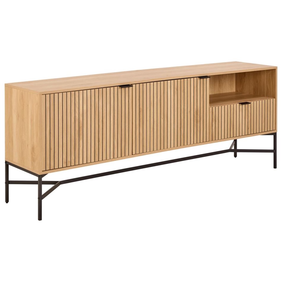 Sideboard Aipur, natural color, H70x180x40cm 
