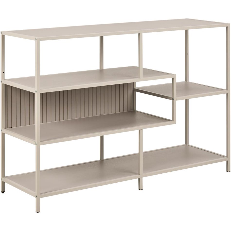 Bookcase Seaford, light grey/beige, H78x114x35cm 