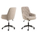 Office chair Ariko, beige, H106x60x67.5cm, seat height 47-57cm