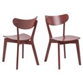 Dining chair Aroxby, set of 2 pcs, red, H79.5x45x55cm, seat height 42.5cm