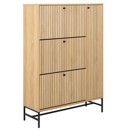 Shoe rack Albany, natural color, H140x99x35cm 