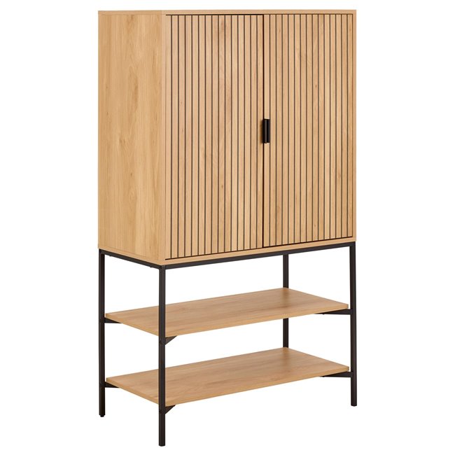 Cabinet Aipur, natural color, H140x80x40cm 