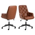 Office chair Ariko, brown, H106x60x67.5cm, seat height 47-57cm