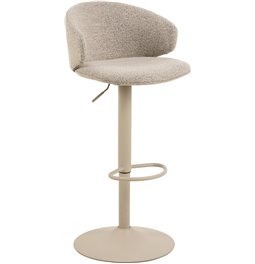 Bar chair Alla, set of 2 pcs, beige, H107x46x38cm, seat height 61-82cm