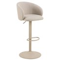 Bar chair Aleanor, beige, H110x53x56cm, seat height 65-86cm