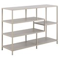 Bookcase Seaford, light grey/beige, H78x114x35cm 