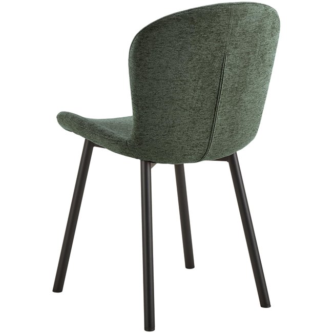 Dining chair Asra, set of 2 pcs, green, H86x50x58cm, seat height 47cm