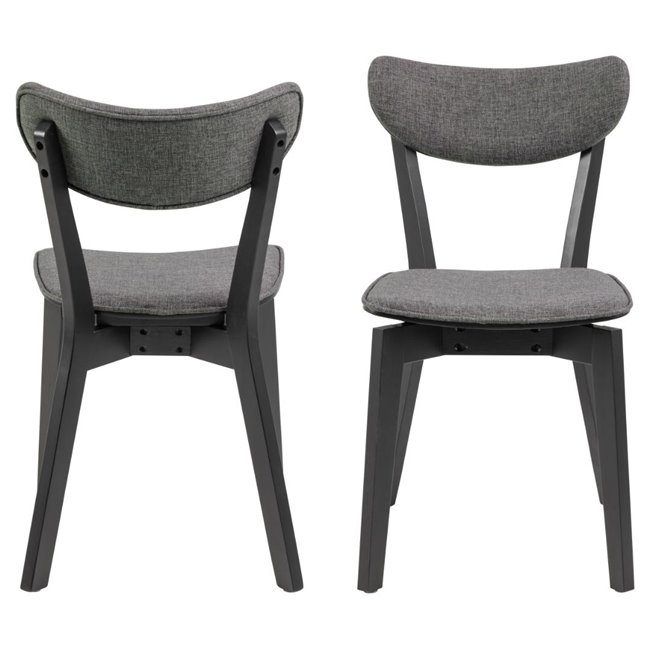 Dining chair Aroxby, set of 2 pcs, grey, H79.5x45x55cm, seat height 45cm
