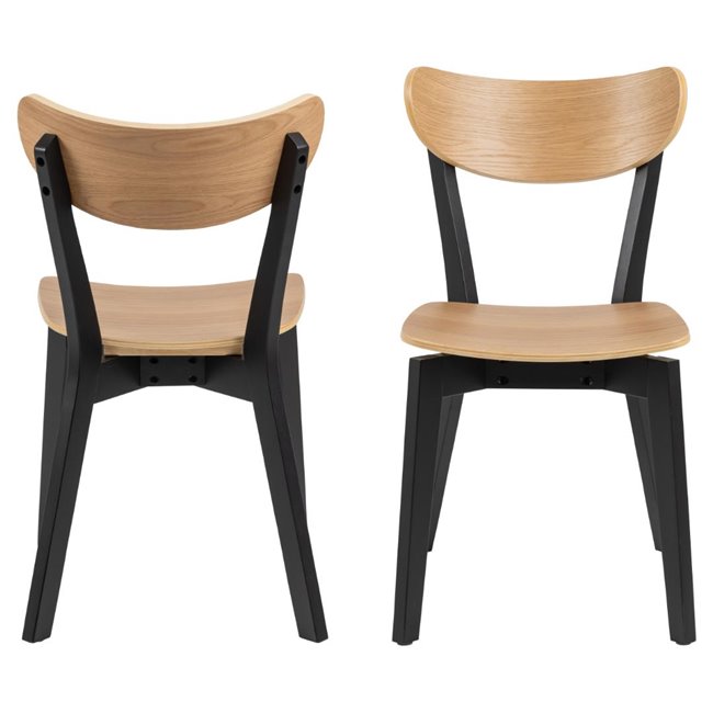 Dining chair Aroxby, set of 2 pcs, natural color, H79.5x45x55cm, seat height 42.5cm