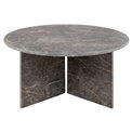 Coffee table Avega, grey marble, H42xD90cm 