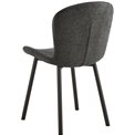 Dining chair Asra, set of 2 pcs, dark grey, H86x50x58cm, seat height 47cm