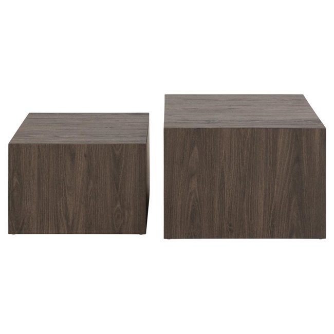 Coffee table set Aice, brown, H40x58x58cm 