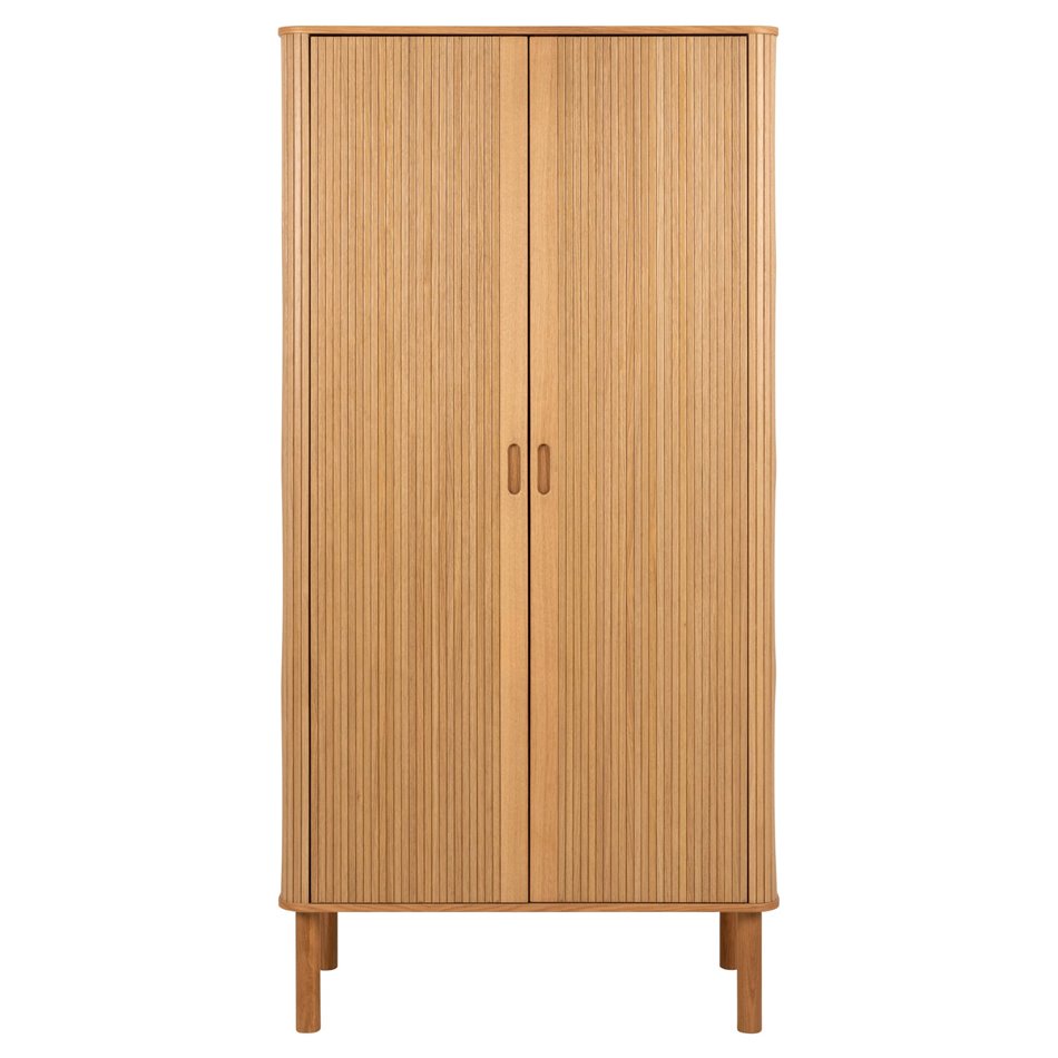 Wardrobe Angley, natural color, H200x100x55cm 