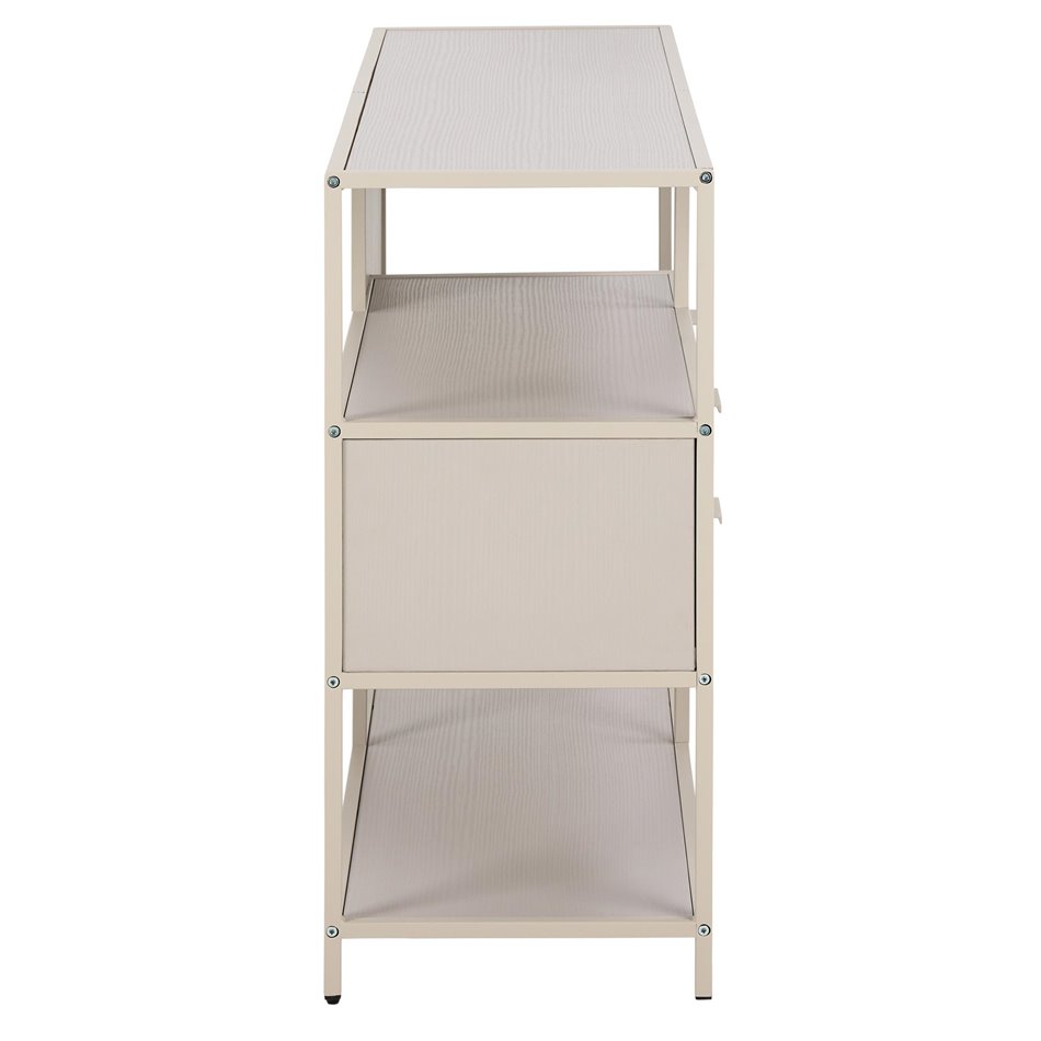 Bookcase Seaford, light grey/beige, H78x114x35cm 