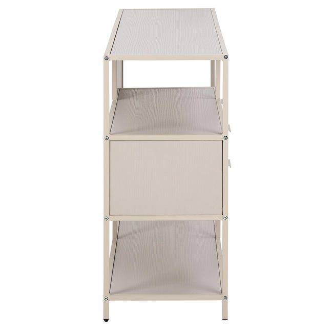 Bookcase Seaford, light grey/beige, H78x114x35cm 