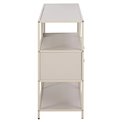 Bookcase Seaford, light grey/beige, H78x114x35cm 