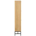Shoe rack Albany, natural color, H140x72x25cm 
