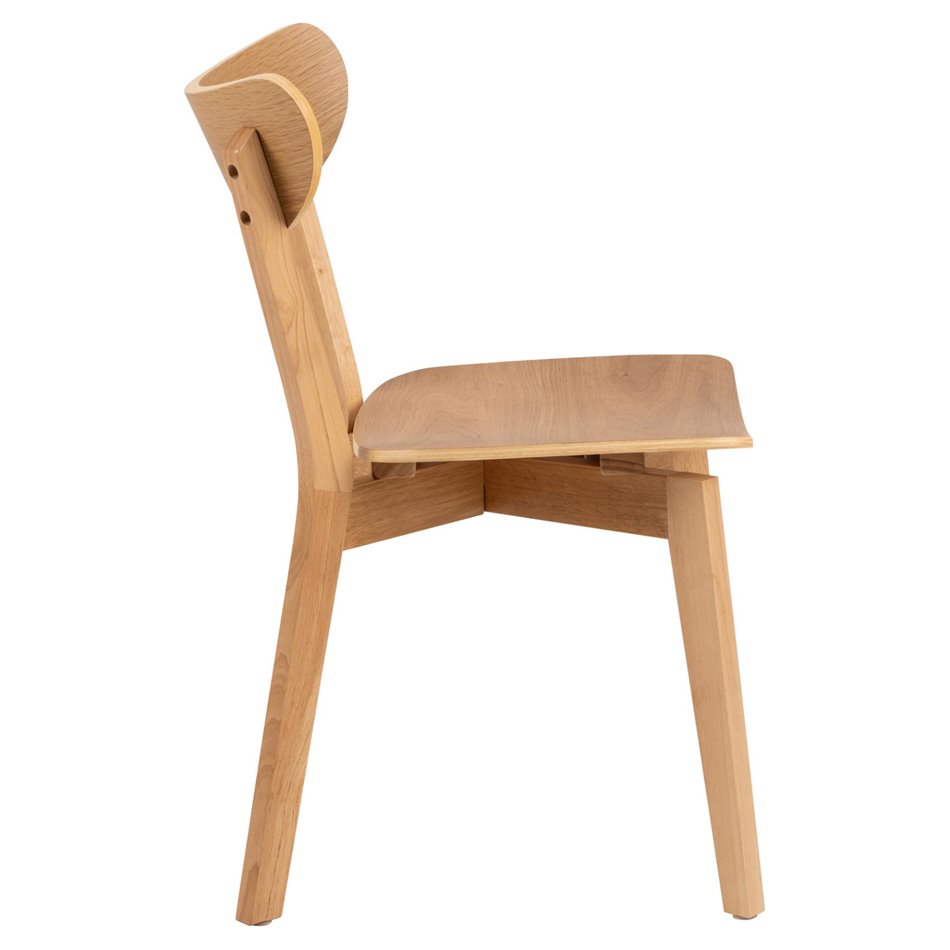 Dining chair Aroxby, set of 2 pcs, natural color, H79.5x45x55cm, seat height 42.5cm