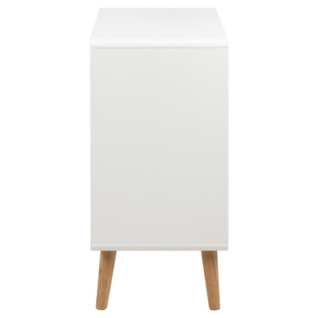 Chest of drawers Alovell, white, H80x80x40cm 