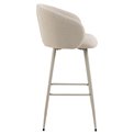 Bar chair Aleanor, set of 2 pcs, beige, H105x54x52cm, seat height 78-78cm