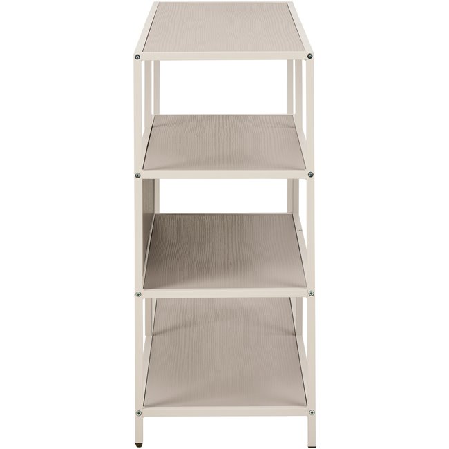 Bookcase Seaford, light grey/beige, H78x114x35cm 
