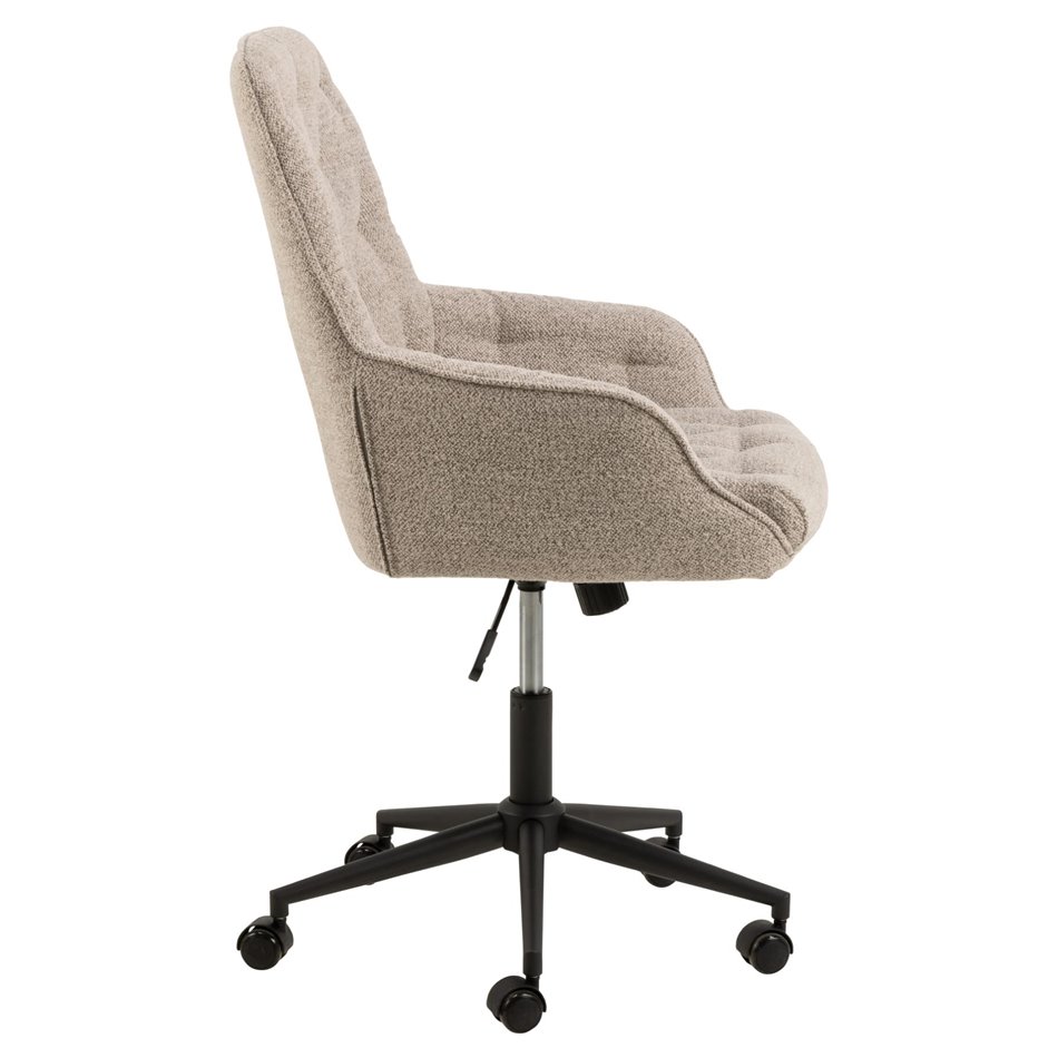 Office chair Ariko, beige, H106x60x67.5cm, seat height 47-57cm