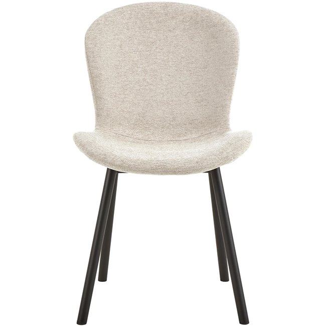 Dining chair Asra, set of 2 pcs, beige, H86x50x58cm, seat height 47cm