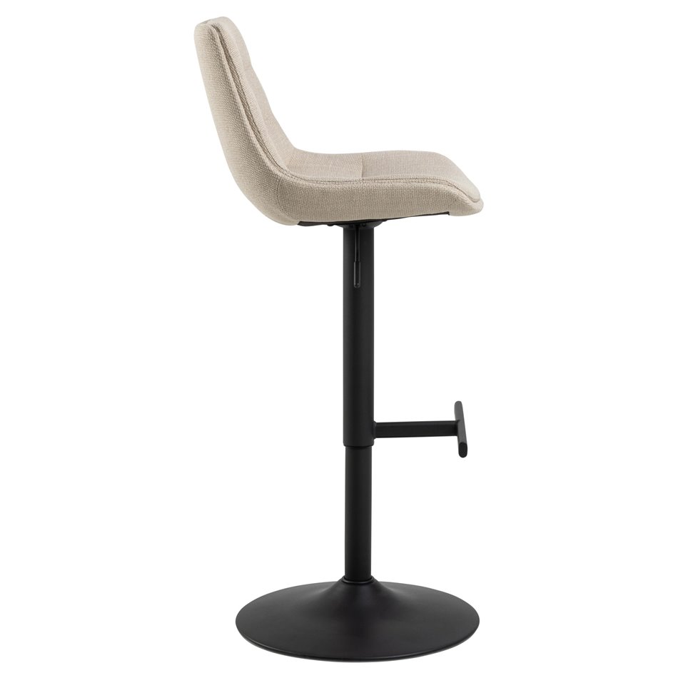 Bar chair Aisa, set of 2 pcs, beige, H95x47x52.5cm, seat height 65-86cm