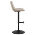 Bar chair Aisa, set of 2 pcs, beige, H95x47x52.5cm, seat height 65-86cm