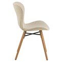 Dining chair Atilde, set of 2 pcs, beige, H82.5x47x53cm, seat height 46.5cm