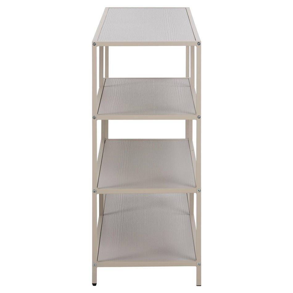 Bookcase Seaford, light grey/beige, H78x114x35cm 