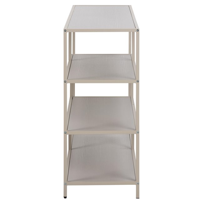 Bookcase Seaford, light grey/beige, H78x114x35cm 