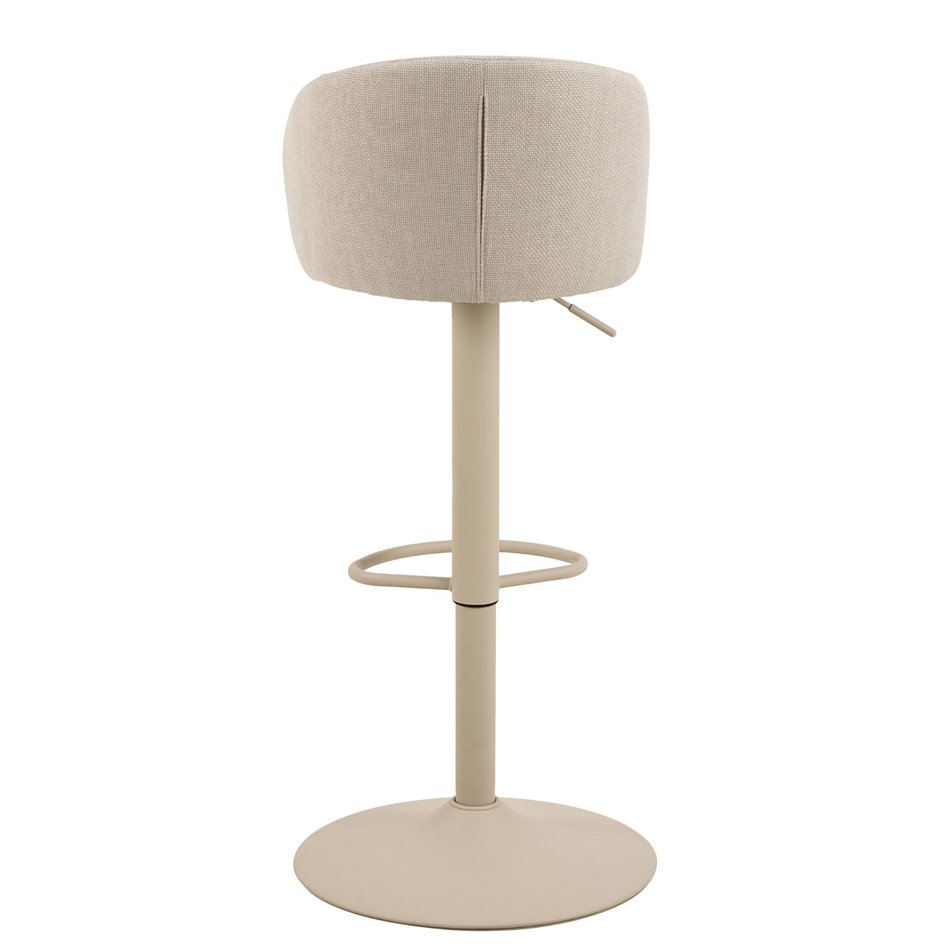 Bar chair Aleanor, beige, H110x53x56cm, seat height 65-86cm