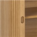 Sideboard Angley, natural color, H80x160x40cm 
