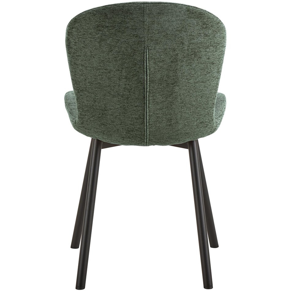 Dining chair Asra, set of 2 pcs, green, H86x50x58cm, seat height 47cm