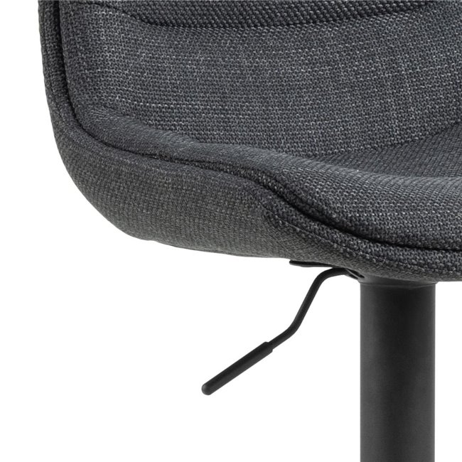 Bar chair Aisa, set of 2 pcs, dark grey, H95x47x52.5cm, seat height 65-86cm