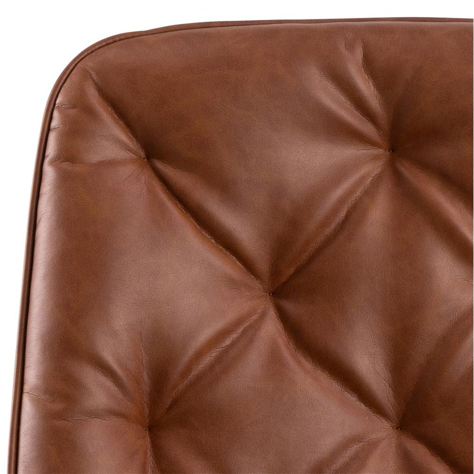 Office chair Ariko, brown, H106x60x67.5cm, seat height 47-57cm