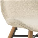 Dining chair Atilde, set of 2 pcs, beige, H82.5x47x53cm, seat height 46.5cm