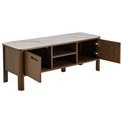 TV table Authamp, brown/beige marble look, H45x120x40cm 