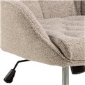 Office chair Ariko, beige, H106x60x67.5cm, seat height 47-57cm