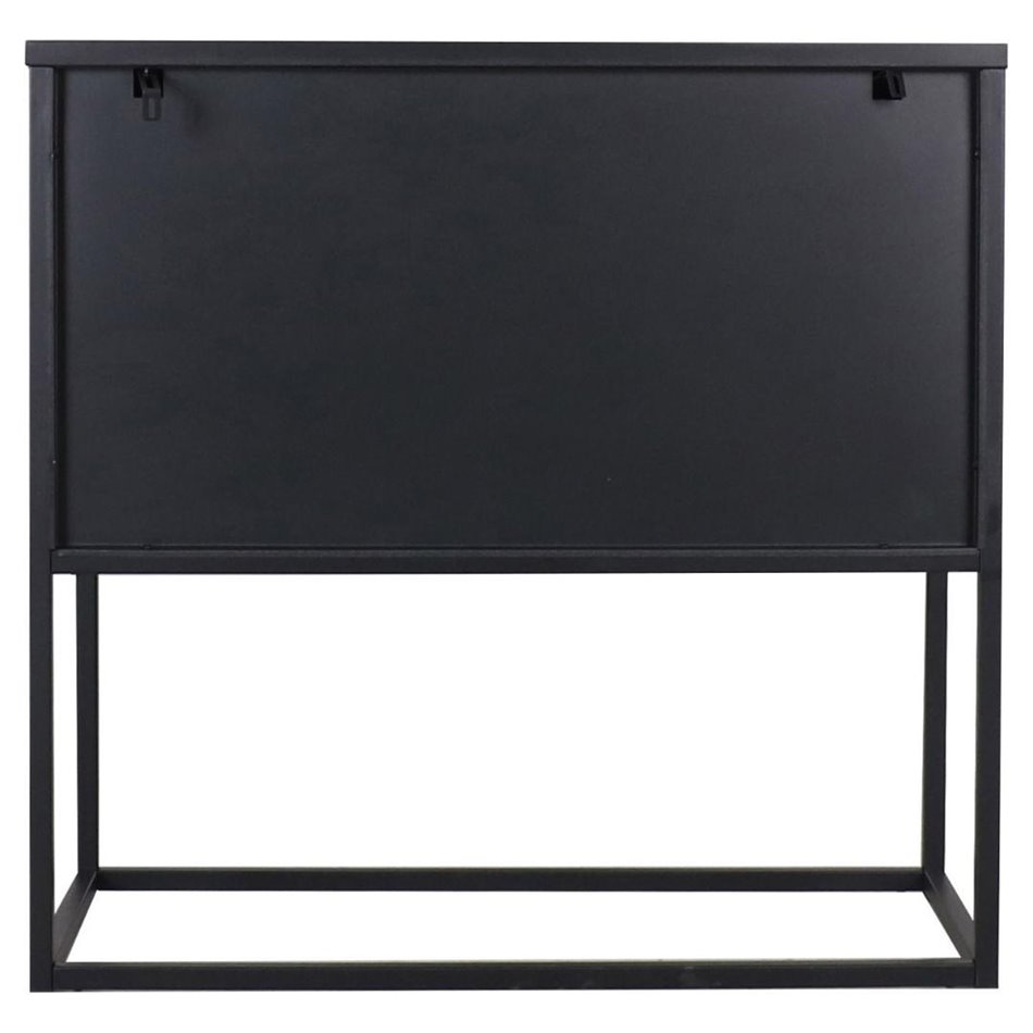Sideboard Acevton, black, H80x82x40cm 