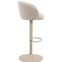 Bar chair Aleanor, beige, H110x53x56cm, seat height 65-86cm
