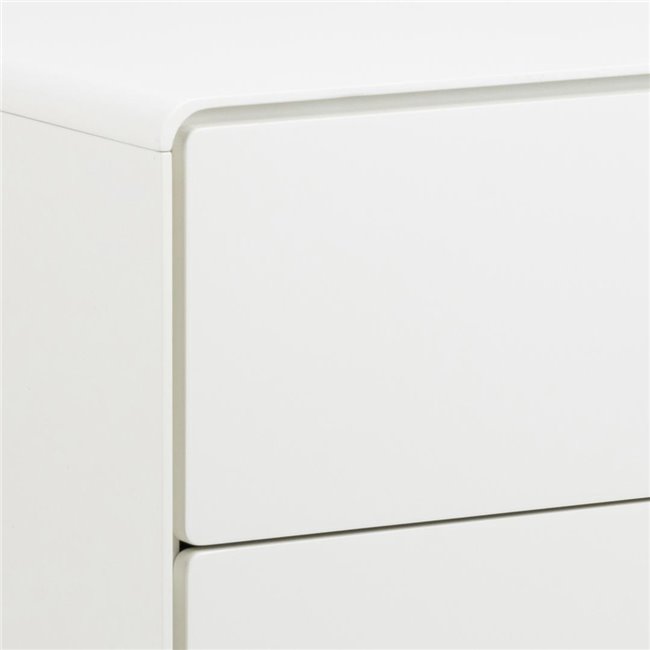 Chest of drawers Alovell, white, H80x80x40cm 