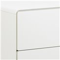 Chest of drawers Alovell, white, H80x80x40cm 